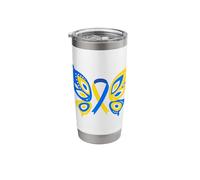 World Down Syndrome Day Butterfly Stainless Steel Insulated Tumbler
