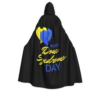 World Down Syndrome Day Halloween Witch Cloak Unisex Hooded Cloak For Festive Party Costume