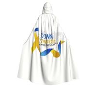 World Down Syndrome Day Halloween Witch Cloak Unisex Hooded Cloak For Festive Party Costume