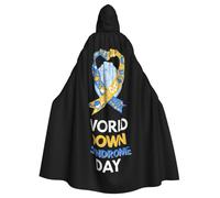 World Down Syndrome Day Halloween Witch Cloak Unisex Hooded Cloak For Festive Party Costume
