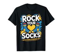 World Down Syndrome Day Rock Your Socks Awareness Support T-Shirt