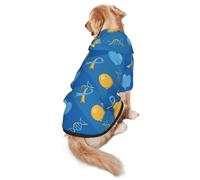 World Down Syndrome Month Dog Costumes Puppy Hoodies Pullover Sweatshirt Winter Coat Pet Clothes For Small Dogs Cats S