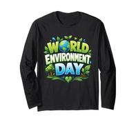 World Environment Day Earth Awareness Nature Design Long Sleeve T-Shirt