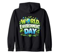 World Environment Day Earth Awareness Nature Design Zip Hoodie