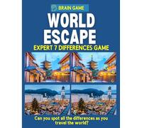 World Escape: Explore the world with our Expert-Level Spot the Difference Game Book, and enjoy an immersive brain workout through extraordinary locations.