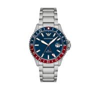 World Explorer GMT Dual Time Watch - male - Emporio Armani - Watches - Blue - ONE SIZE - Accessories ONE SIZE
