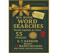 World Explorer Word Search Adventures: 110 Easy-to-Read Print Puzzles + 10 Bonus Mazes - Journey Through Landmarks, Rivers & Nations for Adults & Seniors