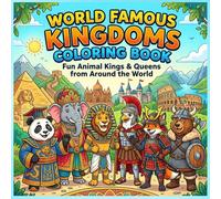 World Famous Kingdoms Coloring Book for Kids: Fun Animal Kings & Queens from Around the World | Learn Cultures Through Creative Coloring | Ages 4-8