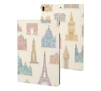 World Famous Landmarks Slim Protective Case Auto Wake Sleep Cover Kickstand Compatible with ipad Pro/ipad Air3(10.5in)