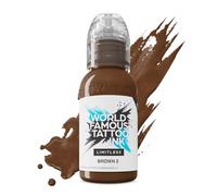 World Famous Limitless Tattoo Ink, Vegan Professional Premium Permanent Tattooing Inks, Brown 2, 29.5 ml