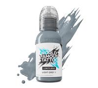 World Famous Limitless Tattoo Ink, Vegan Professional Premium Permanent Tattooing Inks, Light Grey 1, 29.5 ml