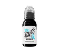 World Famous Limitless Tattoo Ink, Vegan Professional Premium Permanent Tattooing Inks, Obsidian Black 120ml