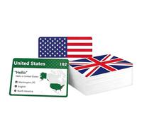 World Flags,245 Pieces Educational Learning Flash Card