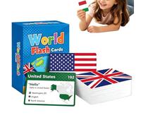World Flags Flash Cards for Kids Geography Learning Card