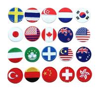 World Flags Iron Patch Pack pacthes 20 pcs Germany Patch USA Flag American Flag Italian Switzerland Hong Kong China Turkey New Zealand Embroidered Italy