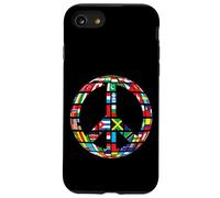 World Flags Peace Sign Earth Science Teacher Traveling Case for iPhone SE (2020) / 7/8