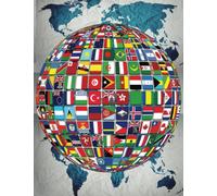 World Flags Standard School Notebook: College Ruled