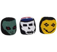 World Footbag Hacky Sack Faces Footbag, 3 Pack