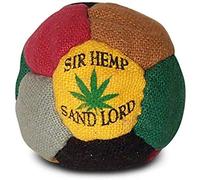 World Footbag Sir Hemp Hacky Sack Footbag, Black/Green/Grey/Red/Tan/Yellow