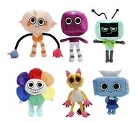 World for Dandys Plush Toys, 6 Pcs World for Dandys Vee Goob Doll, Worlds Dandys Figure Merch, Party Decorations Plush Dolls Pillow 28-35cm