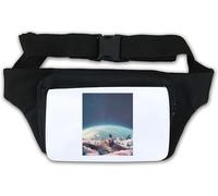 World from Outer Space Retro Style Poster Waist Bag Fanny Pack White