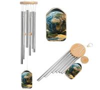 World Geographical Distribution Memorial Wind Chime for Outside 20.5" Windchimes for Loss of Loved One Mother Father Deep Tone Decor Patio Garden Porch Sympathy Gift for Bereavement Condolence Funeral