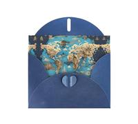 World Geography Map print Greeting Cards - Thank-You Cards Party Invitation Cards for Festive Celebrations