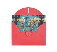 World Geography Map print Greeting Cards - Thank-You Cards Party Invitation Cards for Festive Celebrations