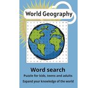 world geography word search puzzle book: geography word search puzzle book: Word searches with easy to read print about geography, nature and more ( ... puzzles…gift for vacations and free times.