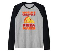 World Greatest Pizza Maker Pizza Raglan Baseball Tee