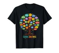 World Greetings Language Global Tree Unity Diverse Say Hello T-Shirt
