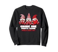 World Heart Day Gnome One Fights Alone Wear Red Ribbon Sweatshirt