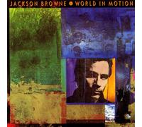 WORLD IN MOTION VINYL LP[EKT50]1989 JACKSON BROWNE