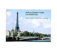 World Landscape Calendar 2026 | Beautiful Monthly Landscape Wall Calendar 2026 - Daily Planner with Enchanting Views for School Office Home Apartment