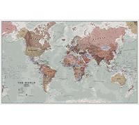 World Large Executive Political Wall Map Paper