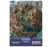 World Map 1000 Piece Jigsaw Puzzle Family Game Creative Wonderful Jigsaw Puzzles Color Challenge for Adults And Kids 52x38cm/1000pcs