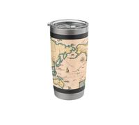 World Map & Adventures Through History (1928) Stainless Steel Insulated Tumbler