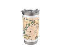 World Map & Adventures Through History (1928) Stainless Steel Insulated Tumbler
