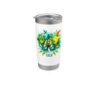 World Map Binoculars Trek Explorer Nature Wanderer Stainless Steel Insulated Tumbler