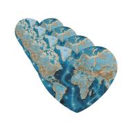 World Map Car Air Freshener Cards for Women Men 4 Pack Cute Car Accessories Long Lasting Scent Car Diffuser Hanging Auto Aromatherapy Tablets Car Fresheners Gifts