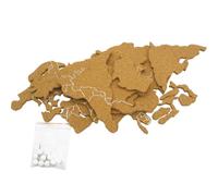 World Map Cork Board Cork Message Board Self Adhesive for Classroom
