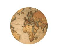 World Map Decorative Round Magnets, Strong Magnetic Stickers, Full Print Art For Home Kitchen Office Use