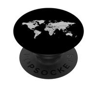 World Map Design Traveler Travelling PopSockets Swappable PopGrip