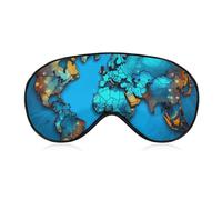 World Map Eye Mask Sleep Mask Eye Masks for Sleep Sleep Masks for Women Men Sleeping Mask Travel Eye Mask Sleep Mask Blackout Funny Sleep Mask Cute Sleep Mask