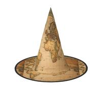 World Map Halloween Hat, funny, holiday party hat costume ball, Cosplay Carnivals DIY Decoration(of 2)