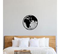 World Map Metal Wall Art - Room Decor - Home Decor - Wall Art for Living Room - Bedroom Decor - Garden Ornaments - Decorative Home Accessories - Christmas Gifts - Kitchen Decor (Our Planet)
