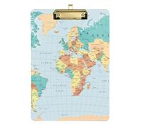 World Map Nursing Storage Box Transparent for Nurses Home Contractor Size 9 x 12