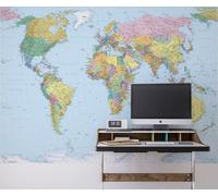World map Wallpaper Mural