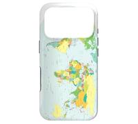 World Map Poster Political Countries Chart Case for iPhone 17 Pro
