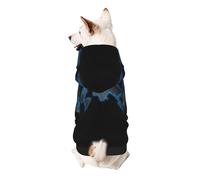 World Map Print Dog Hoodie For Small Dogs, Warm, Soft, And Breathable Sweatshirt, Easy To Wear Jumper, Pet Winter Weather Coat Pullover
